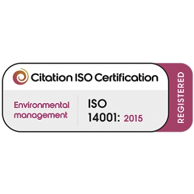 Citation ISO 14001 accreditation