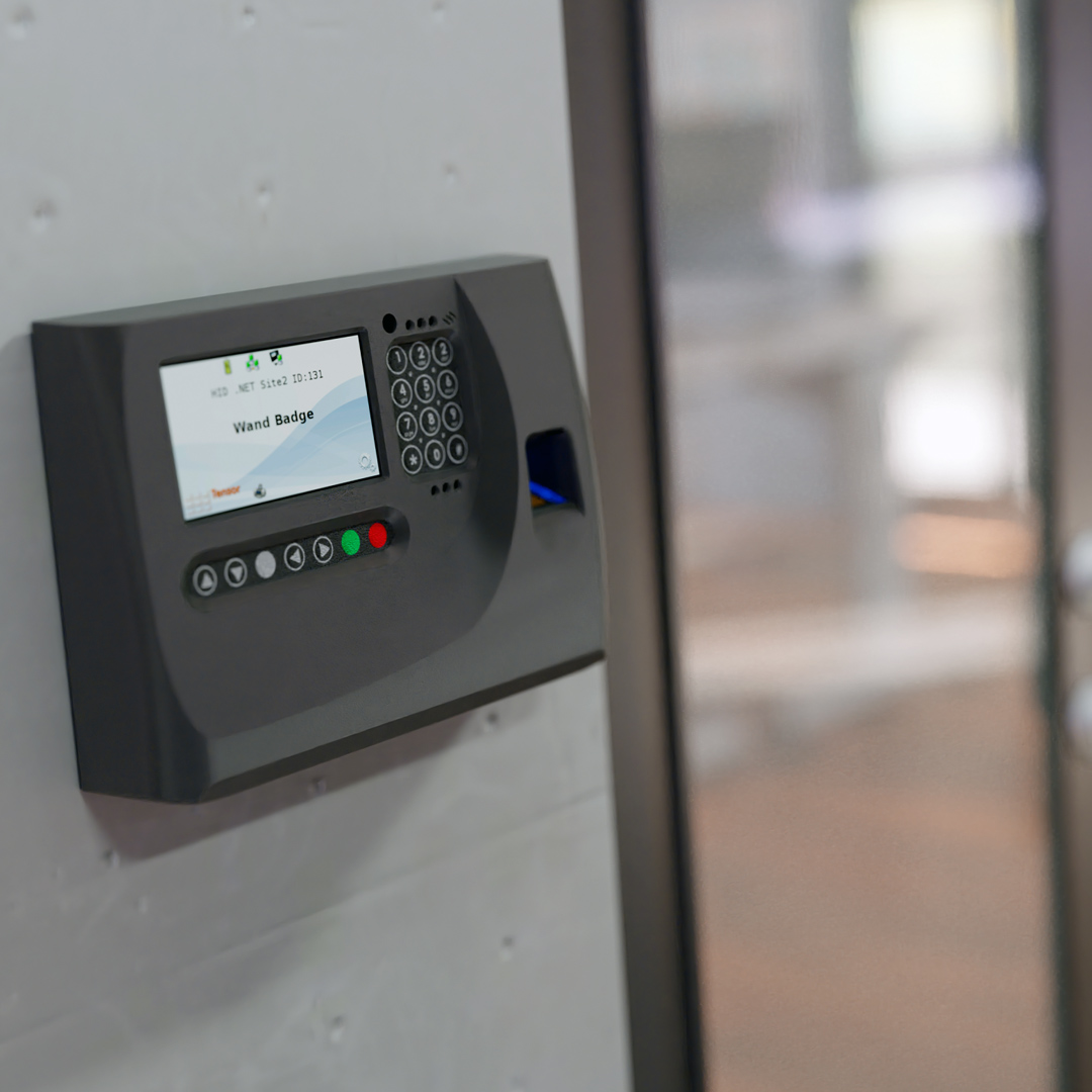 Tensor Time and attendance clocking station in office