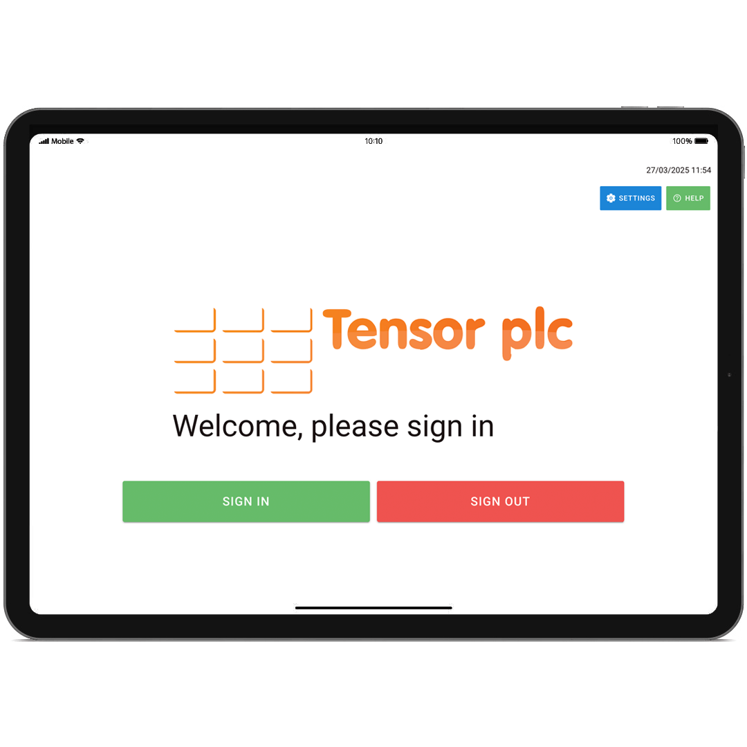 Tensor Self Service App login