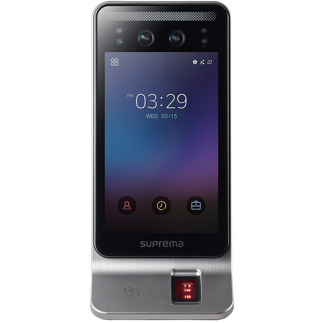 Facial Recognition with Biometric fingerpint reader for added security large 