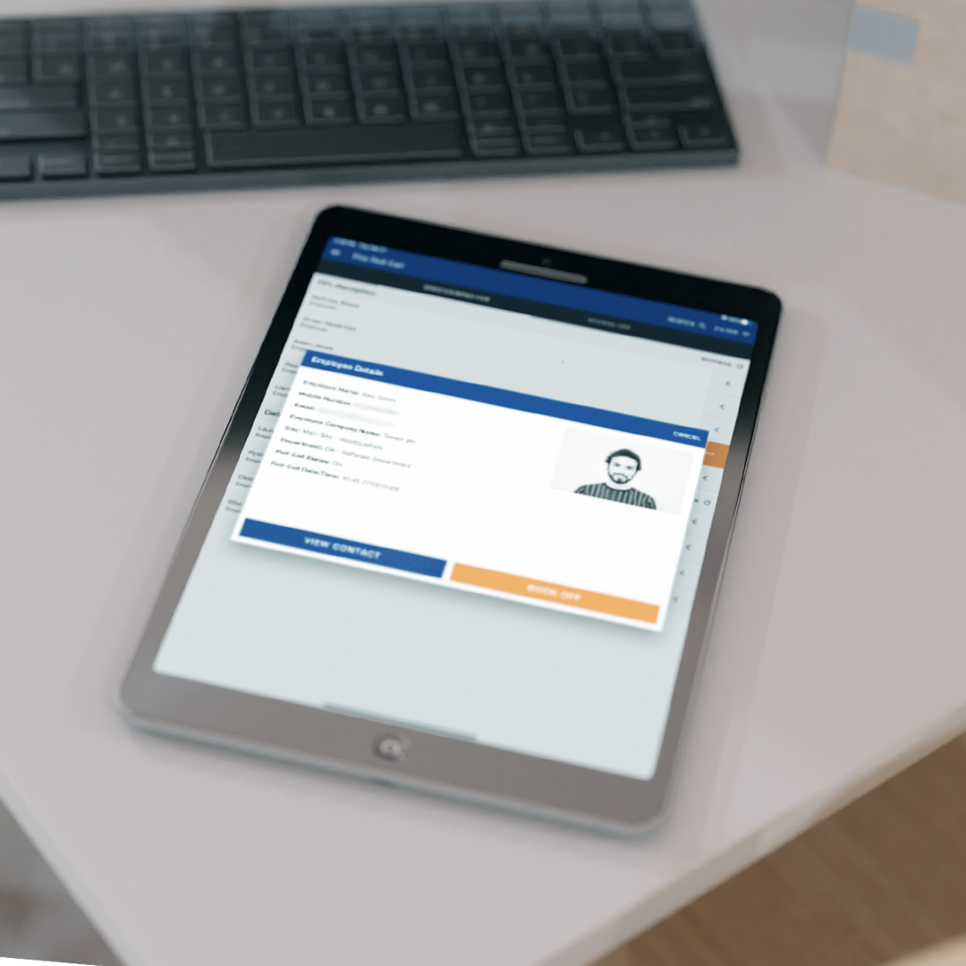 Tensor SSM app running on a tablet 