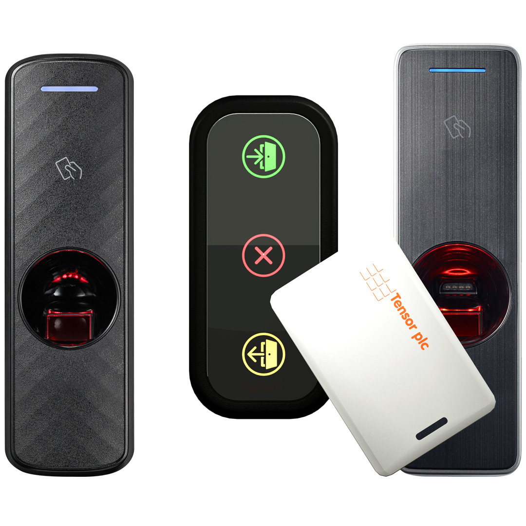 biometric and smart card access control readers large